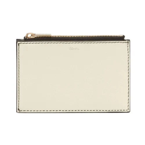 Valextra Телячья кожа Держатель для карт Монетница Мужской Черный Белый