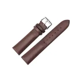 Серебряная пряжка, коричневый кожаный ремешок