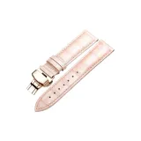 Розово-золотая застежка-бабочка, розовая кожа