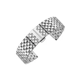 [Плоский интерфейс] Семь-Линк Стальной браслет - Серебряный