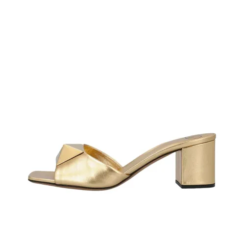 Valentino One Stud Слипоны Женские Золотые