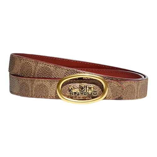 COACH Кожа Ремень Женский Ширина 20 мм