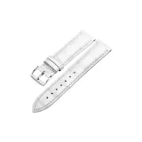 Серебряная шпилька - белая кожа