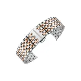 [Изогнутый интерфейс] Семь бусин стальной браслет - розовое золото