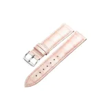 Серебряная шпилька - розовая кожа