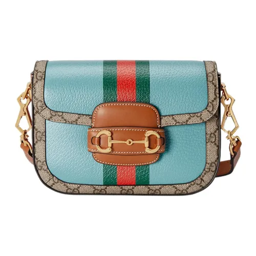 GUCCI Horsebit 1955 Холст Седло Сумка Сумки через плечо Сумка на плечо Женская