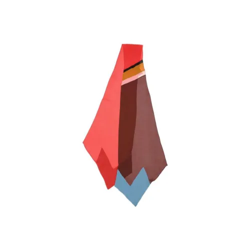 MARNI Шелковые шарфы Красный Женские