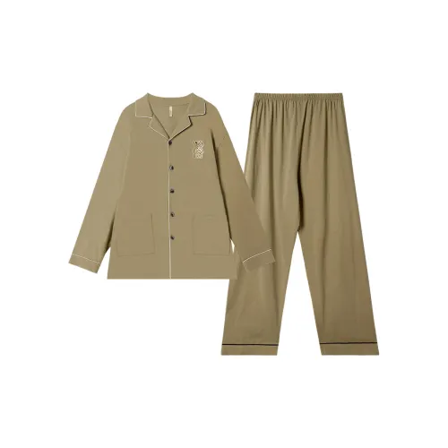 XUEERMIAN Aden Зеленый Мужской Пижамные комплекты