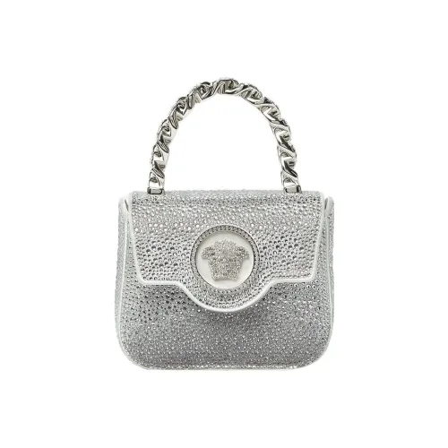 FANSIZHE La Medusa Кристальная сумка через плечо сумка мини женская серебряная