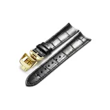 Золотая пряжка, черная кожа