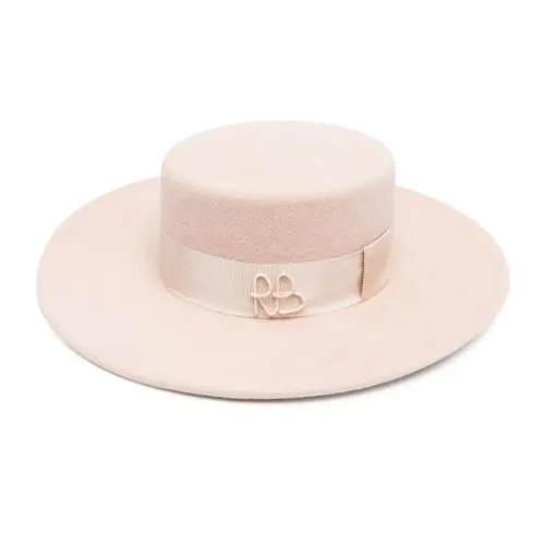 RUSLAN BAGINSKIY Замша Хлопок Цилиндры Женские Светло-розовый