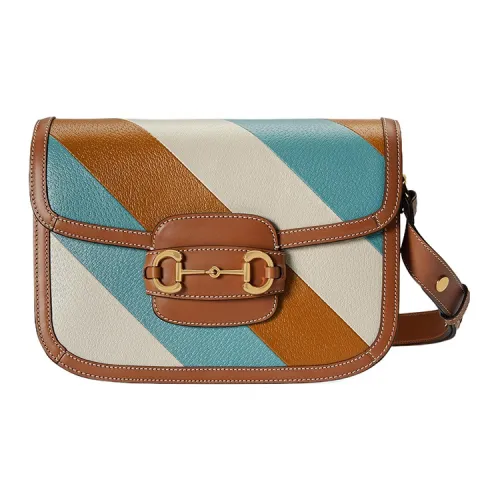 GUCCI Horsebit 1955 Кожа Седло Сумка Сумки через плечо Сумка на плечо Женская