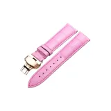 Розово-золотая застежка-бабочка, розово-красная кожа