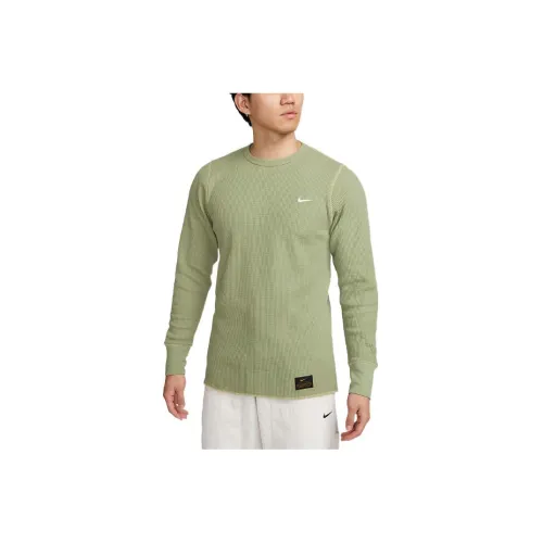 Nike Масляный Зеленый Мужской T-Рубашки