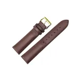 Золотистая пряжка, коричневая кожа