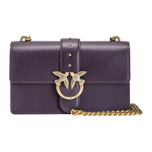 PINKO SIMPLY Коровья кожа Сумка через плечо Сумка на плечо Женская Светло-фиолетовая