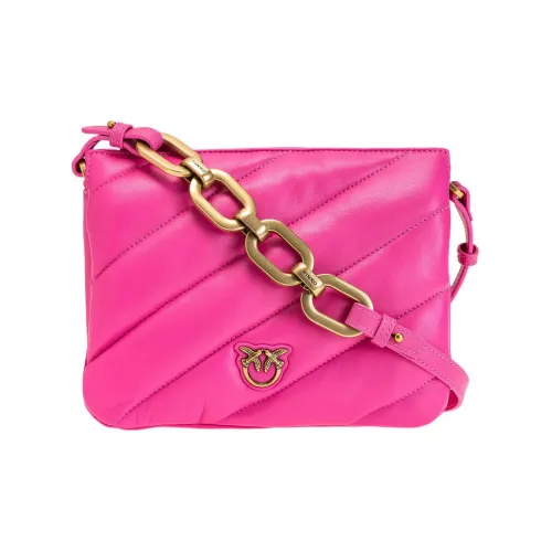 PINKO Quilt Овчина с коровьей кожей Сумка через плечо Женская Розовая