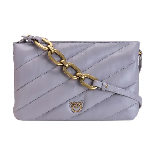 PINKO Quilt Овчина с коровьей кожей Сумка через плечо Женская Светло-фиолетовая