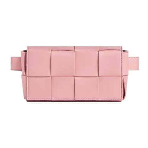 Bottega Veneta Cassette Овчина Сумка тофу Бананка Мини Женские Розовый