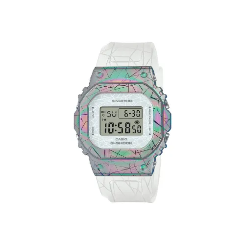 CASIO Кварцевый механизм Смольный ремешок Часы Женские Белый циферблат GM S5640GEM 7