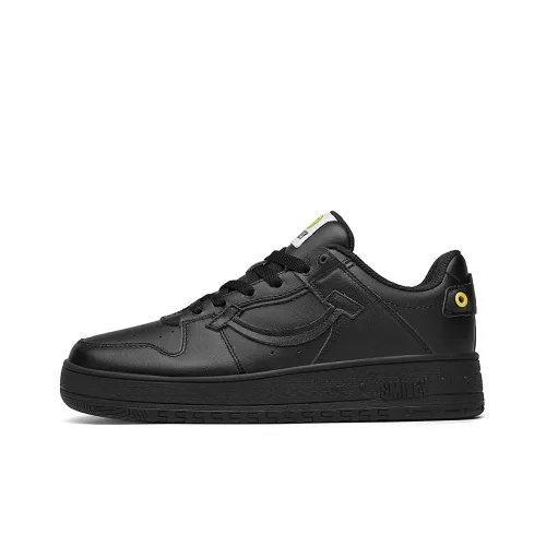 Скайтборд Кроссовки SMILEY Low Top Черные Унисекс