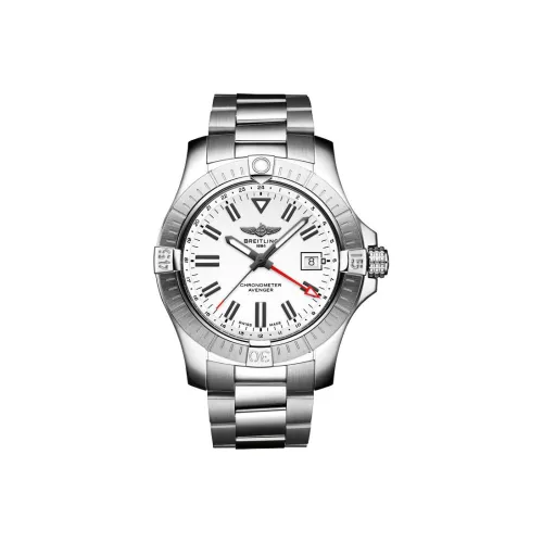 BREITLING Автоматический Механический Механизм Мужские Часы Avenger 43 мм Белые