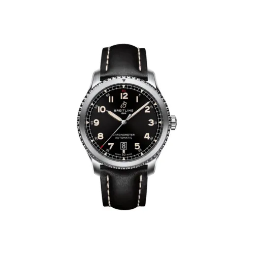 Breitling Автоматический Механический Механизм Мужские Часы Черный Циферблат Корпус из Нержавеющей Стали