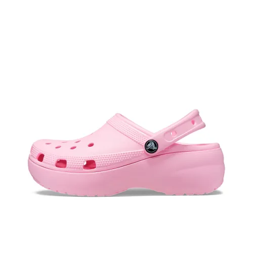 Crocs Classic Platform Clog Сабо Спортивные Сандалии 4,1 см Женские Пламя Красный