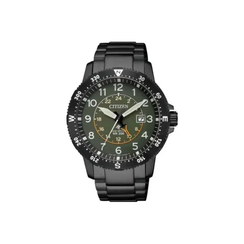 CITIZEN Светильник Кварцевый механизм Мужские часы Promaster Collection 44mm*13mm Зеленый