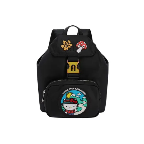 Furla HELLO KITTY collaboration 1927 Collection Нейлон Рюкзак Мини Женские Черный