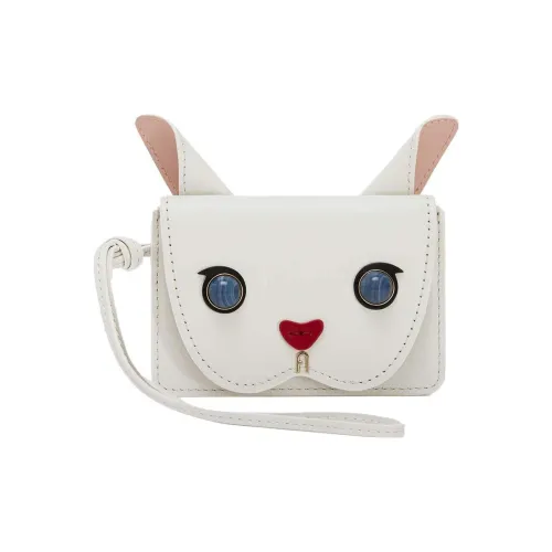 Furla Allegra Телячья кожа Держатель для карт Маленький Женская Белый