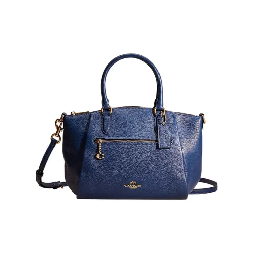 COACH Elise Каменная кожа Сумка через плечо Средняя Женская Темно-синий