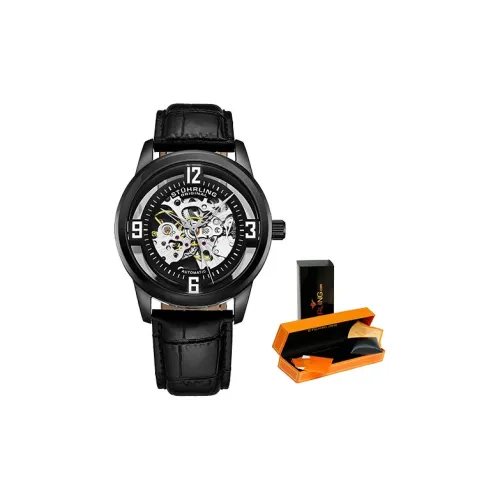 STUHRLING Автоматический Механический Механизм Мужские Часы 42 мм Черный