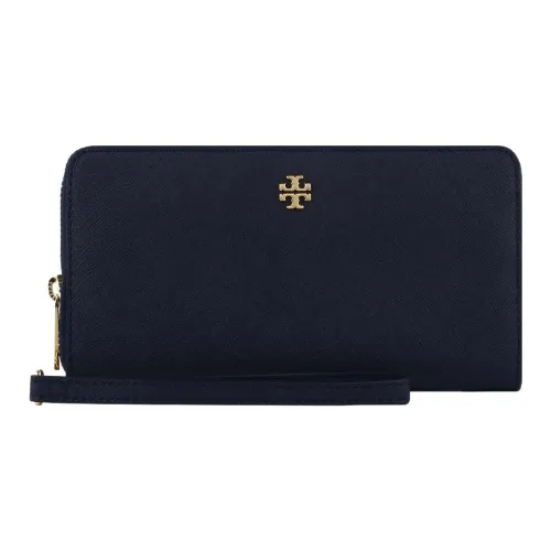 TORY BURCH Emerson Кожа Клатч Кошелек Женские Темно-синий