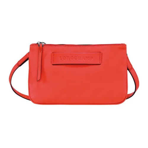 LONGCHAMP 3D Коровья кожа с овчиной комбинированная сумка через плечо маленькая женская апельсин