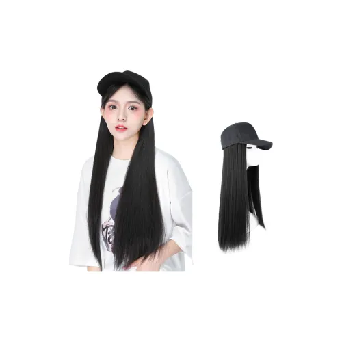 YOSEE Бейсболка Длинный Straight Wig Модный тренд Hats Caps Wig Integrated Повседневный Outing Фотография