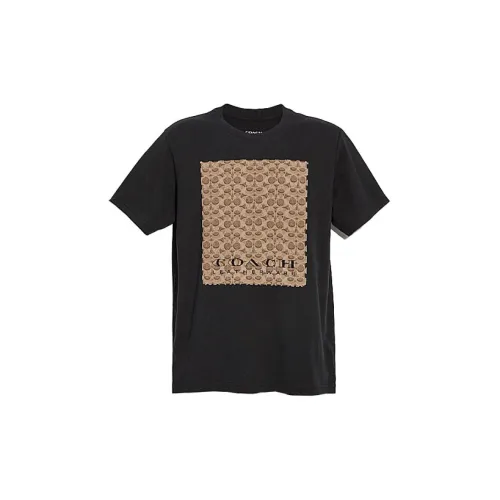 COACH Мужские черные T-рубашки