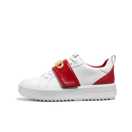 MICHAEL KORS Emmett Low Топ Стильные Скейтбординги Женские Белые Красные Ограниченная серия Год Кролика
