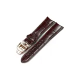 Розовая пряжка, коричневый кожаный ремешок