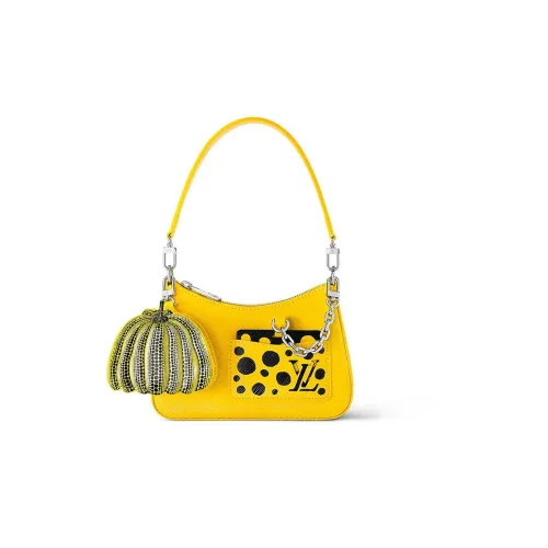 LOUIS VUITTON Yayoi Kusama Коллаборация MARELLINI Epi Корова крупнозернистая кожа Плечо Сумка Сумка через плечо Сумка