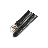 Розовая пряжка, черный кожаный ремешок