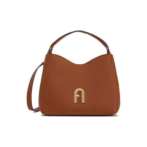 Furla Primula Рельефная Телячья Кожа Сумка через плечо Сумка Маленькая Женская Коричневая