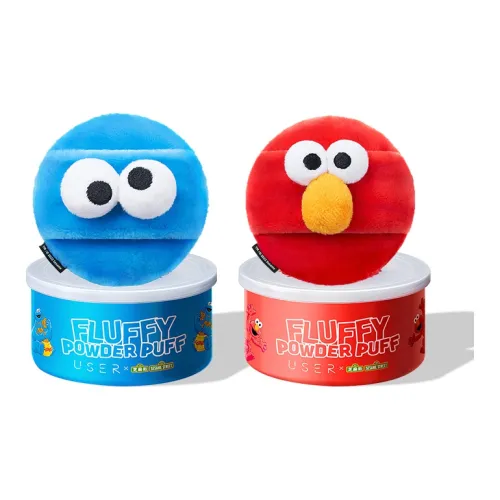 Morandi Sesame Street Collaboration Коллекция Big Eye Monster Loose Розовый Пудра Компактный