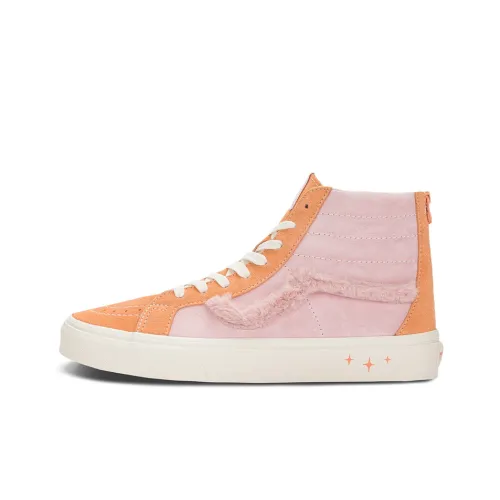 VANS SK8 High Топ Скейтборд Кроссовки Унисекс Розовый Оранжевый
