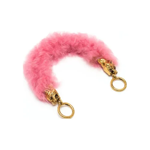 PRADA Металл с мехом Сумка Ремень Женские Розовый