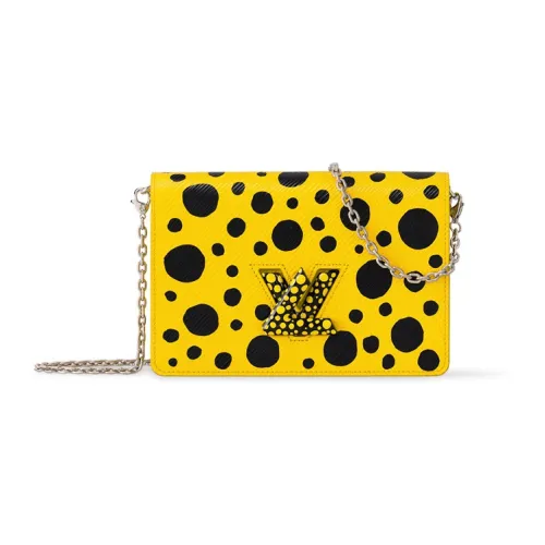 LOUIS VUITTON Yayoi Kusama Коллаборация Epi Корова крупнозернистая текстура Сумка через плечо Сумка на плечо Женская Желтая