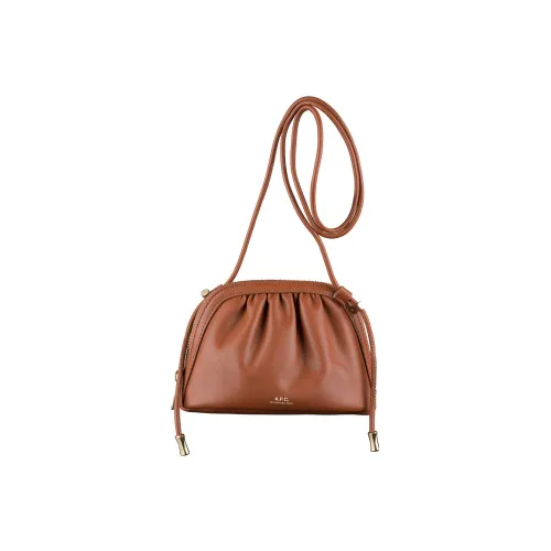A.P.C Полиэстер Сумка через плечо Клатч Маленький Женский Коричневый