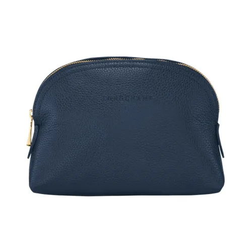 LONGCHAMP Le Foulonné Коровья кожа Клатч Маленький Женский Синий