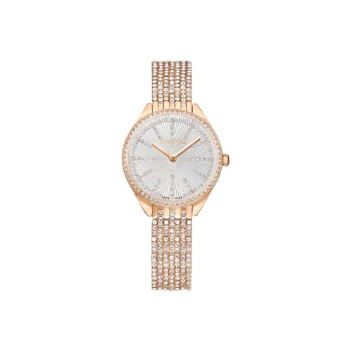 Swarovski Наручные часы Кварцевый механизм Металлический ремешок Серебристый циферблат Женские