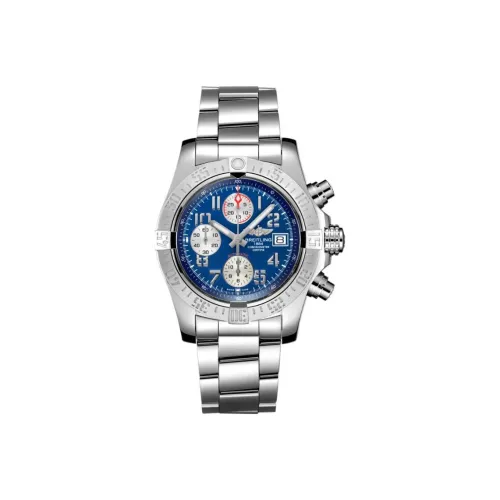 Breitling Автоматический Механический Мужской Часы Avenger 43 мм Синий